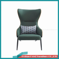 Livingroom Home Furniture Embroidered Leather Sofa Leisure Chair